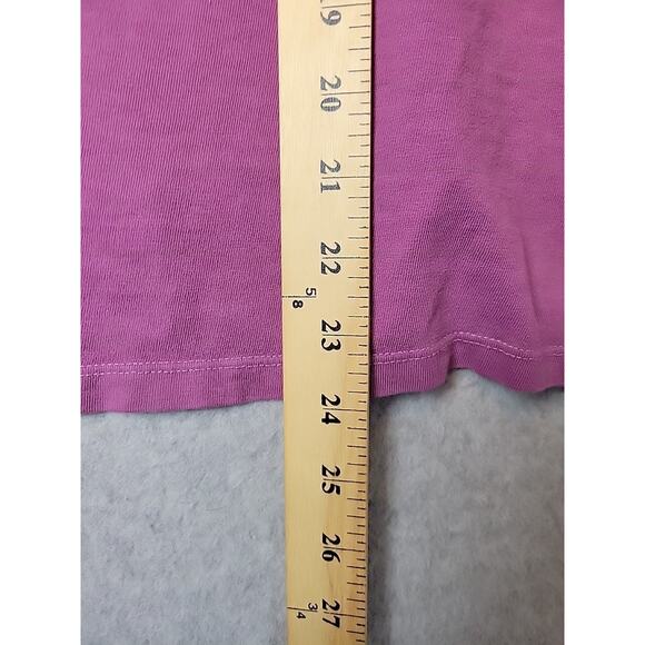 Life Is Good Classic Fit Cotton Purple LS V Neck Graphic Tee Shirt Women's Large - Picture 9 of 12